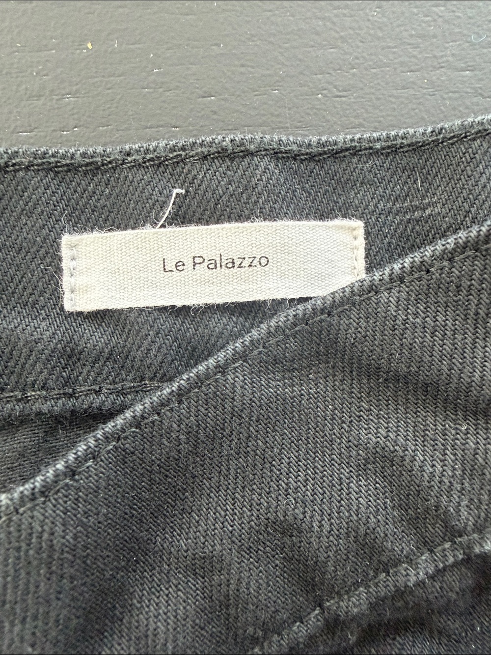 Frame Le Palazzo Women’s Jeans in Black - Picture 6 of 8